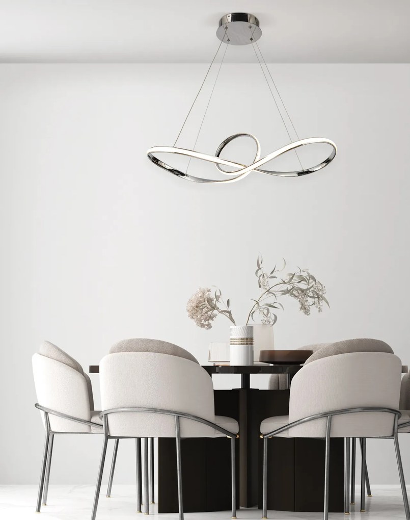 Γραμμικό Φωτιστικό SE LED 81 MALBERA PENDANT CHROME Β5 - 51W - 100W - 77-8126