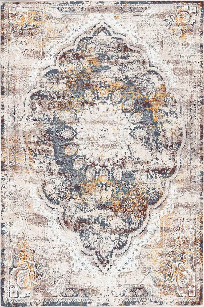 Χαλί WOOSONIL083 Cream-Grey-Red Conceptum Hypnose 160X230cm