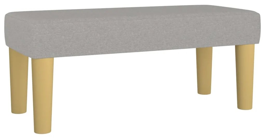 vidaXL Κρεβάτι Boxspring με Στρώμα Ανοιχτό Γκρι 120x200 εκ. Υφασμάτινο