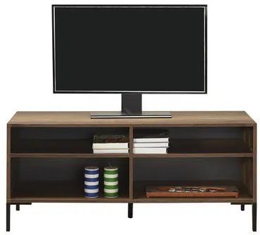Έπιπλο τηλεόρασης σε χρώμα καρυδί/μαύρο 120x43x53