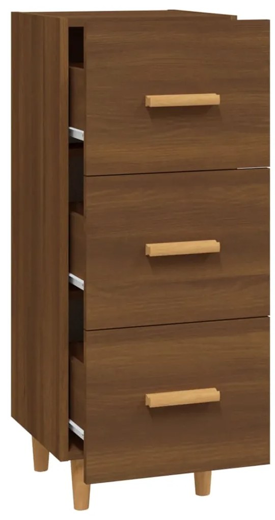 vidaXL Ντουλάπι Καφέ Δρυς 34,5 x 34 x 90 εκ. Επεξεργασμένο Ξύλο
