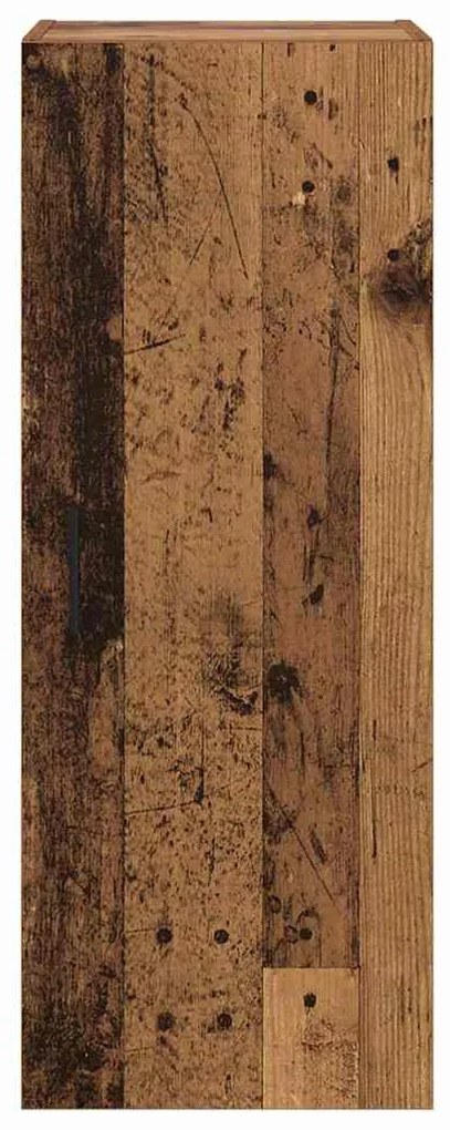 vidaXL Επιτοίχιο ντουλάπι Παλιό Ξύλο 34,5 x 34 x 90 εκ.