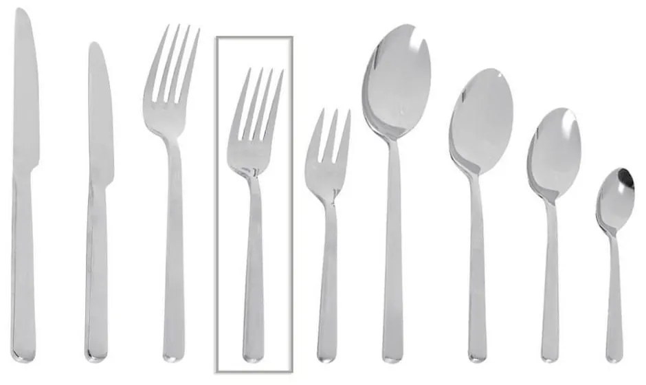 Πιρούνι Φρούτου Fortune 17.1cm 18/0 Cus306K12 Silver Espiel Stainless Steel