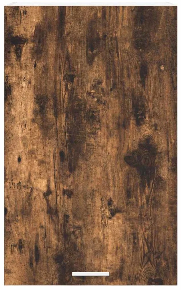 vidaXL Κρεμαστό ντουλάπι Καπνιστός Δρυς και Λευκό 50 x 31 x 80 εκ.