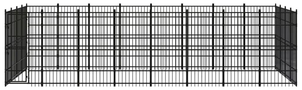 Κλουβί Σκύλου Εξωτερικού Χώρου 29,49 μ² από Ατσάλι - Μαύρο