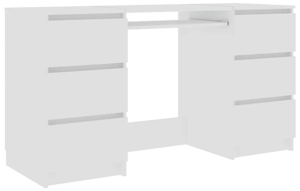 vidaXL Γραφείο Λευκό 140 x 50 x 77 εκ. από Επεξ. Ξύλο