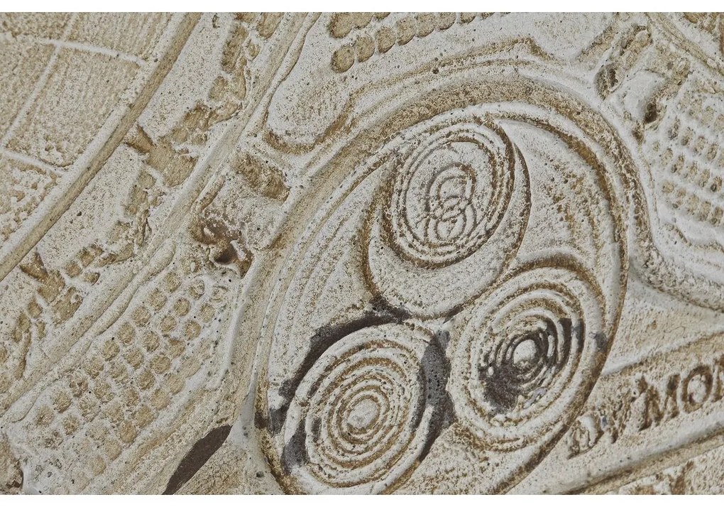 Διακόσμηση τοίχων DKD Home Decor Μπεζ Στιλβωτικό Ελαστικών 178 x 4 x 112 cm (3 Τεμάχια)