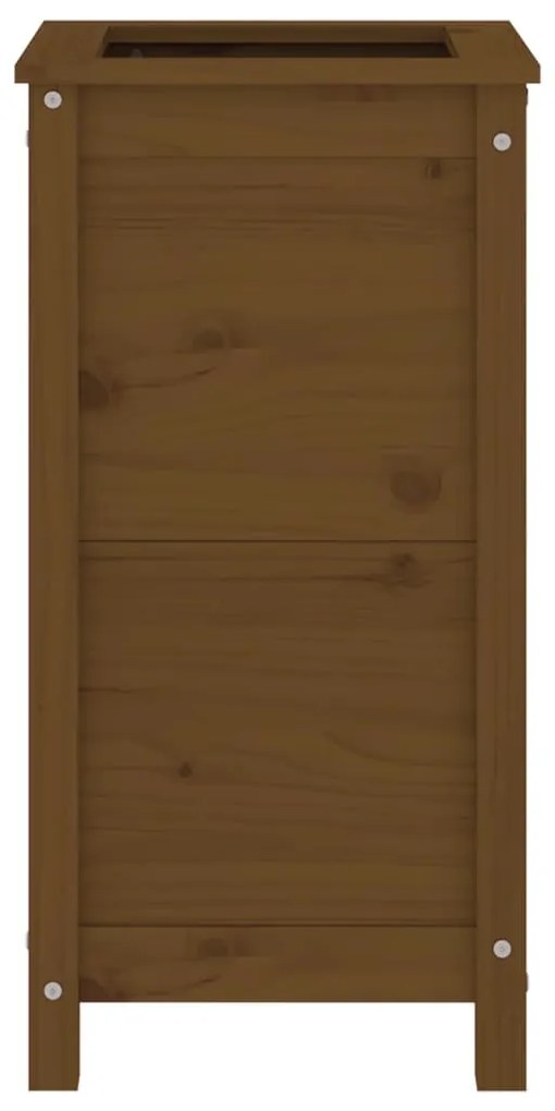 vidaXL Ζαρντινιέρα Μελί 40 x 40 x 78 εκ. από Μασίφ Ξύλο Πεύκου