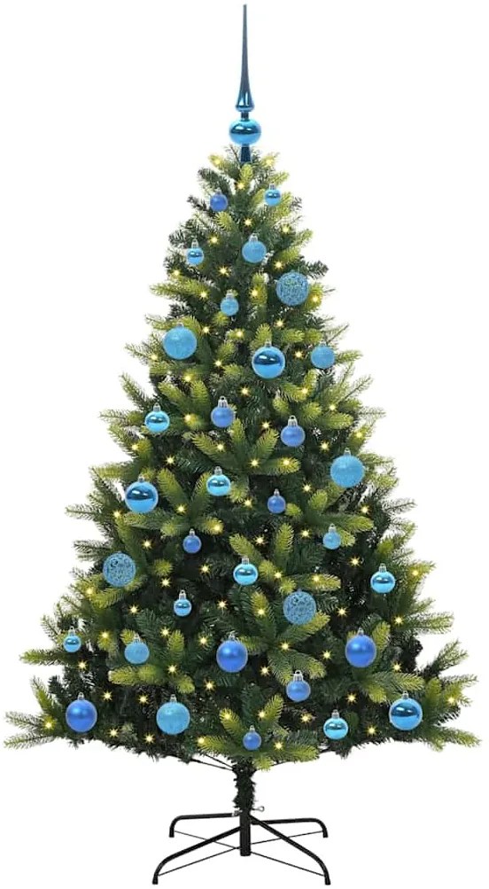 vidaXL Τεχνητό Χριστουγεννιάτικο Δέντρο με Συρταρωτές Βαθμίδες 150 LED