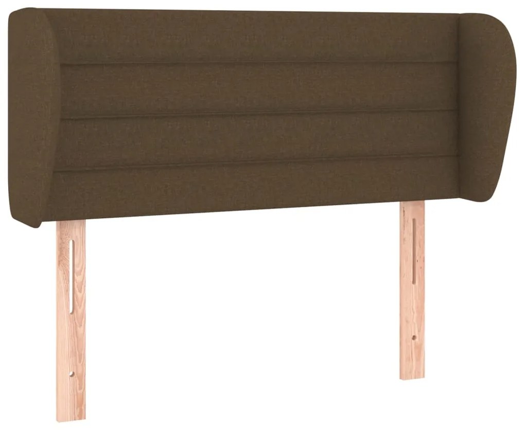 Κεφαλάρι με Πτερύγια Σκούρο Καφέ 83x23x78/88 εκ. Υφασμάτινο 3117261