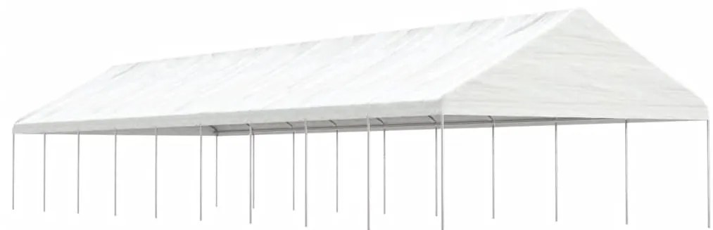 vidaXL Κιόσκι με Τέντα Λευκό 20,07 x 5,88 x 3,75 μ. από Πολυαιθυλένιο