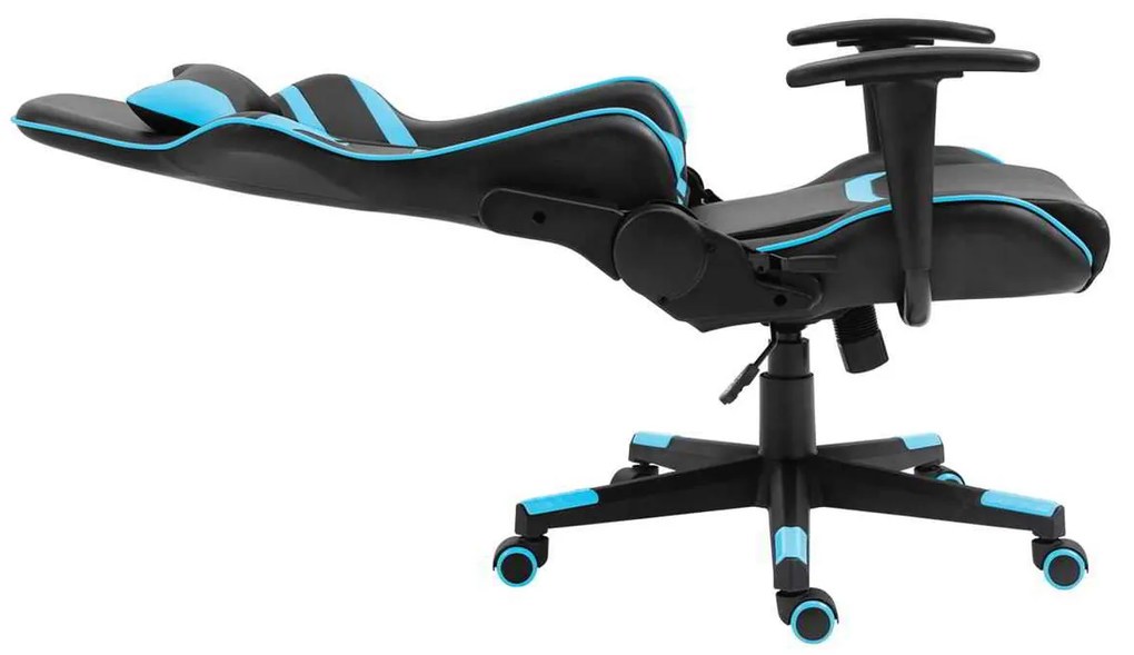 Πολυθρόνα Γραφείου Gaming BF9050 Pvc Μαύρο/Μπλε