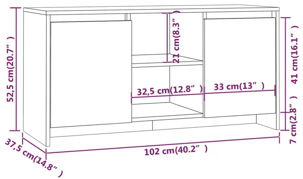 ΈΠΙΠΛΟ ΤΗΛΕΟΡΑΣΗΣ SONOMA ΔΡΥΣ 102X37,5X52,5 ΕΚ. ΑΠΟ ΜΟΡΙΟΣΑΝΙΔΑ 809794