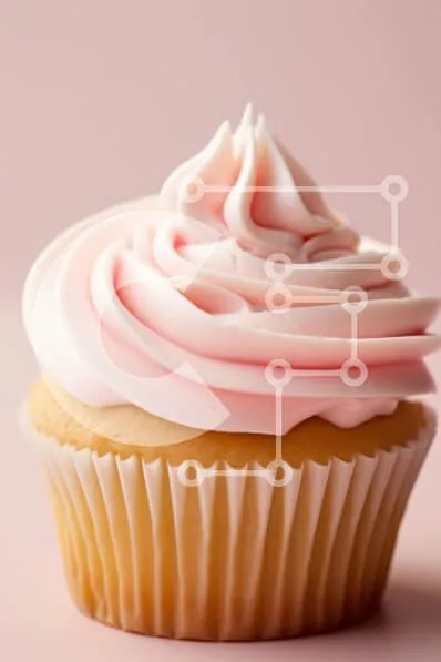 Intra Συλλεκτικό Ξύλινο Παζλ Plywood  4mm - Νόστιμο Cupcake με ροζ πάγωμα Σε Ξύλινο Κουτί - Διαστάσεις: 10x10 cm – 25 κομμάτια