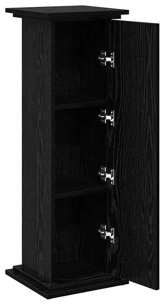 vidaXL Ράφι Έκθεσης Μαύρη Οξυά 31 x 30 x 90 εκ. Επεξεργασμένο ξύλο