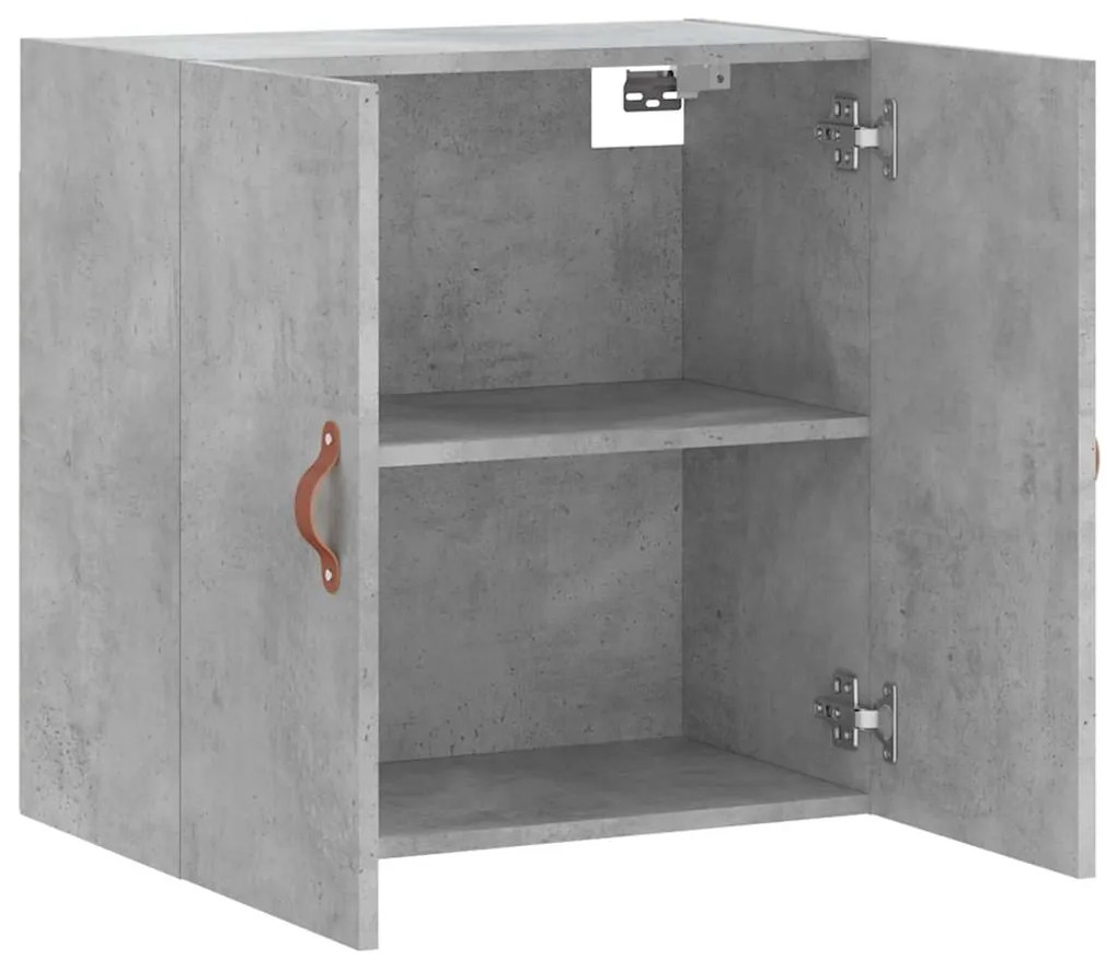 vidaXL Ντουλάπι Τοίχου Γκρι Σκυρ. 60x31x60 εκ. Επεξεργασμένο Ξύλο