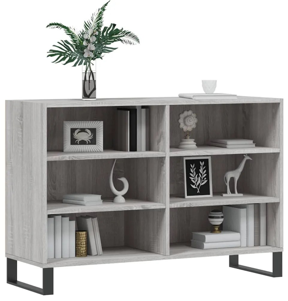 vidaXL Ραφιέρα Γκρι Sonoma 103,5 x 35 x 70 εκ. από Επεξεργασμένο Ξύλο