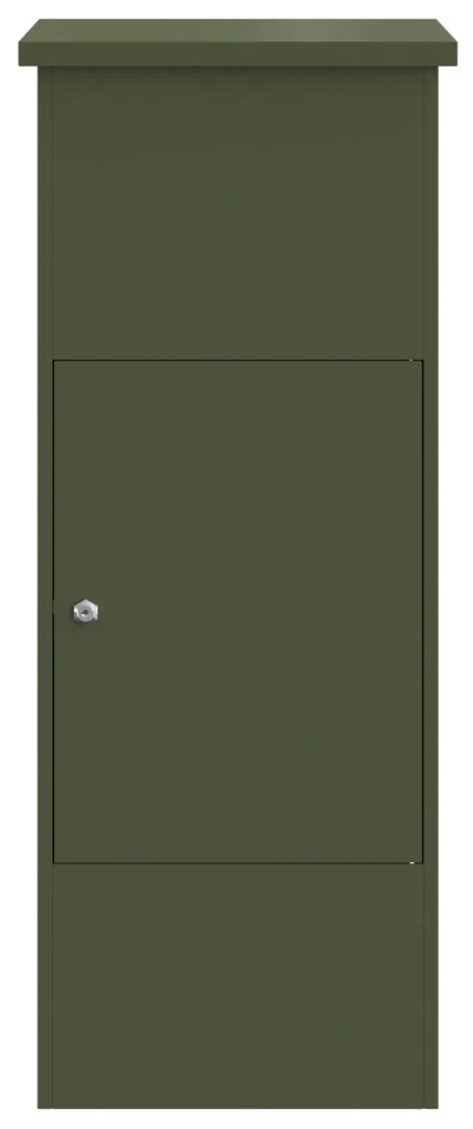 vidaXL Θυρίδα Πακέτων Λαδί 44.5 x 29 x 110.5 εκ Ατσάλι