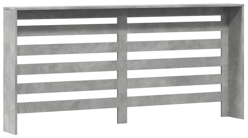vidaXL Κάλυμμα Καλοριφέρ Γκρι Σκυροδέματος 175x20x82 εκ. Επεξ. Ξύλο