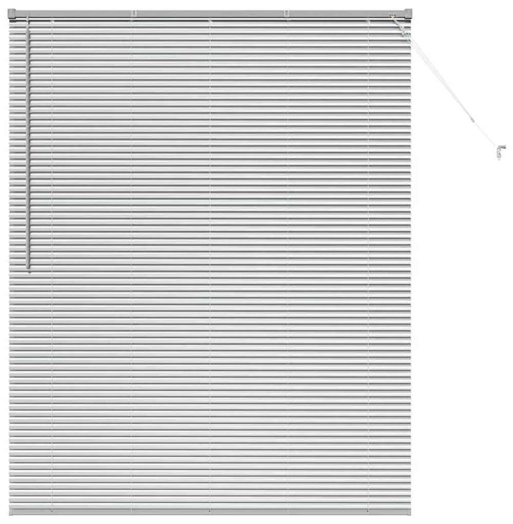 vidaXL Ρολό Παραθύρου με κουρτίνες Άλλο Ασημί 140 x 175 εκ. Αλουμίνιο