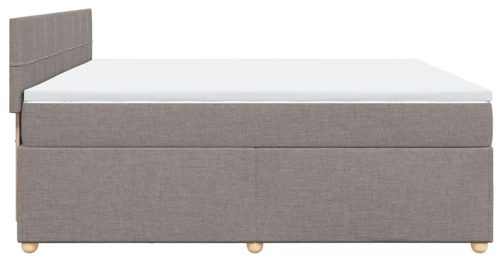 ΚΡΕΒΑΤΙ BOXSPRING ΜΕ ΣΤΡΩΜΑ TAUPE 200X200 ΕΚ. ΥΦΑΣΜΑΤΙΝΟ 3289091