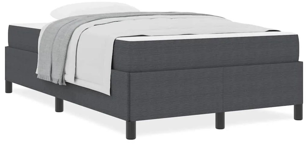 vidaXL Σκελετός Κρεβατιού Σκούρο γκρι 120 x 200 cm Βελούδο