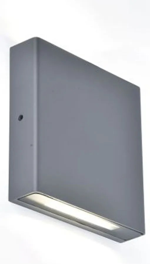 Φωτιστικό Τοίχου Pili 5102601125 4000K 800lm 14,1x3,3x14cm Dark Grey Lutec