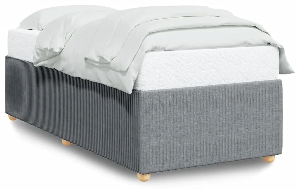 Σκελετός Κρεβατιού Χωρίς Στρώμα Αν. Γκρι 90x190 εκ. Υφασμάτινο