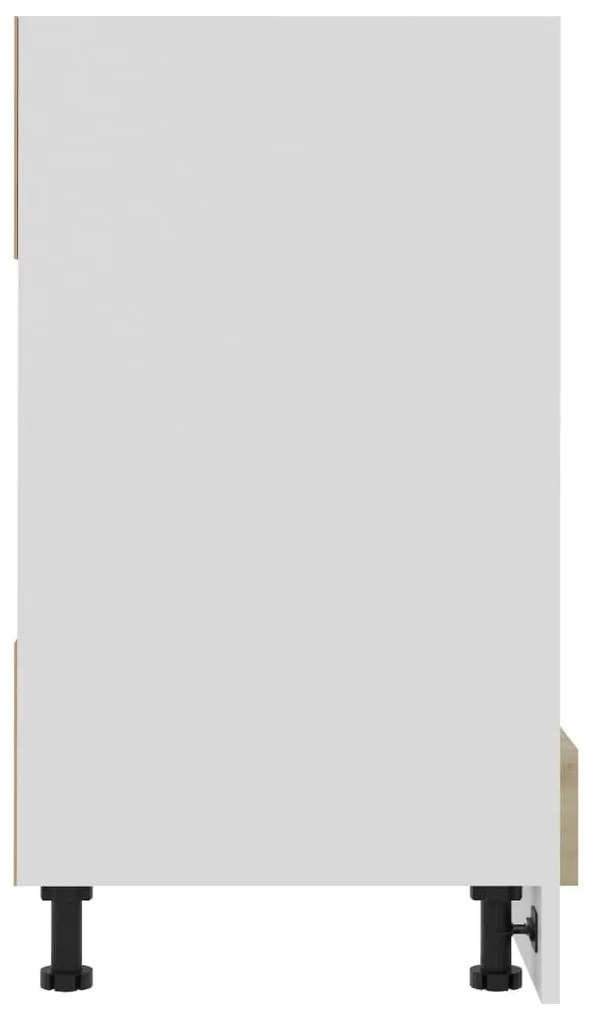 vidaXL Ντουλάπι για Φούρνο Riga Sonoma Δρυς 60x46x81,5 εκ. Επεξ. Ξύλο