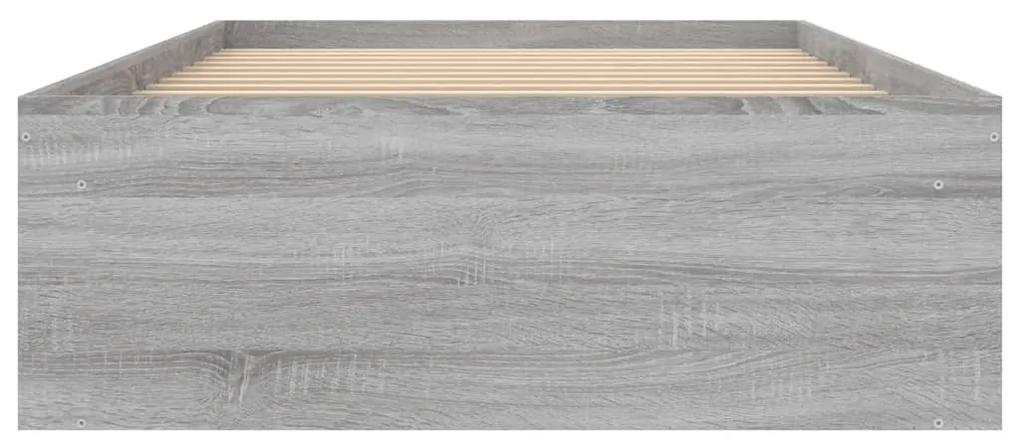 vidaXL Πλαίσιο Κρεβατιού Γκρι Sonoma 90 x 190 εκ.