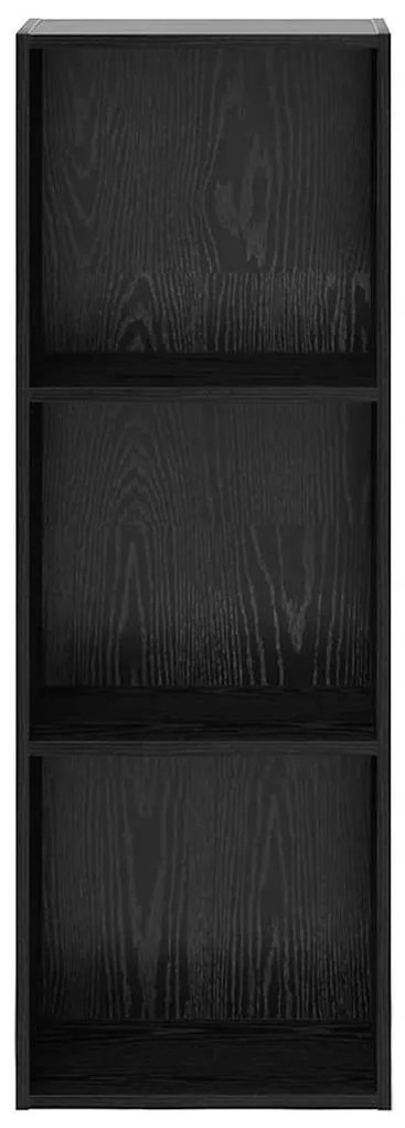 vidaXL Ράφι Βιβλίων Μαύρη Οξυά 40 x 30 x 114 εκ. Επεξεργασμένο ξύλο