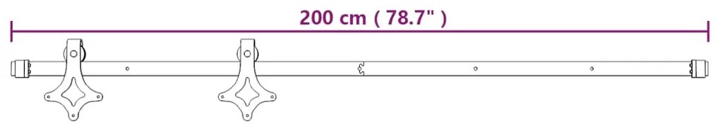 ΣΥΡΟΜΕΝΗ ΜΕΣΟΠΟΡΤΑ ΜΕ ΜΗΧΑΝΙΣΜΟ 70 X 210 ΕΚ. ΜΑΣΙΦ ΞΥΛΟ ΠΕΥΚΟΥ 3203145