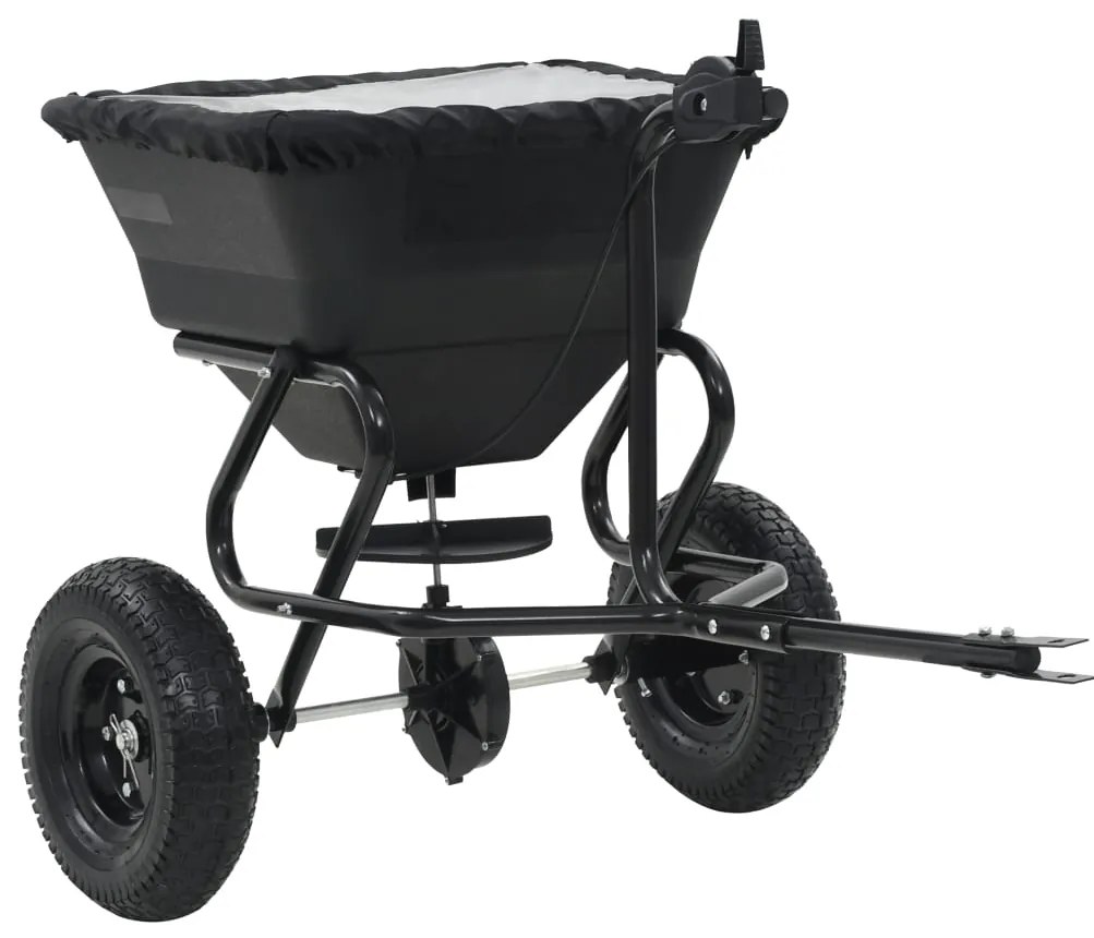 vidaXL Διανομέας Αλατιού Ελκόμενος 45 L 125x74x79 εκ. από PVC/Ατσάλι