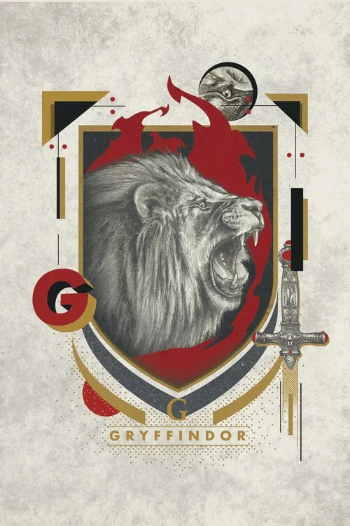 Εικονογράφηση Harry Potter - Gryffindor Crest