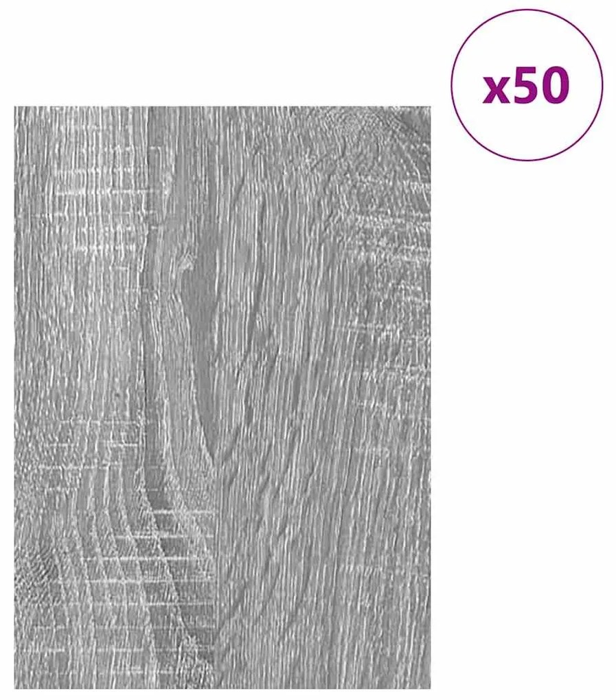 vidaXL Διακοσμητικά Πάνελ 50 pcs Γκρίζο Σονομα 30 x 42 x 0.27 εκ