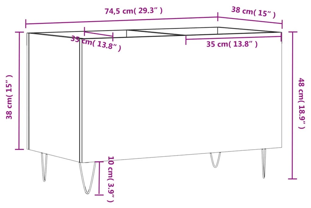 ΔΙΣΚΟΘΗΚΗ ΚΑΠΝΙΣΤΗ ΔΡΥΣ 74,5X38X48 ΕΚ. ΑΠΟ ΕΠΕΞΕΡΓΑΣΜΕΝΟ ΞΥΛΟ 831729