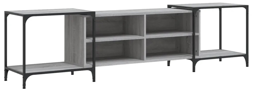vidaXL Έπιπλο Τηλεόρασης Γκρι Sonoma 203 x 37 x 50 εκ. Επεξεργ. Ξύλο