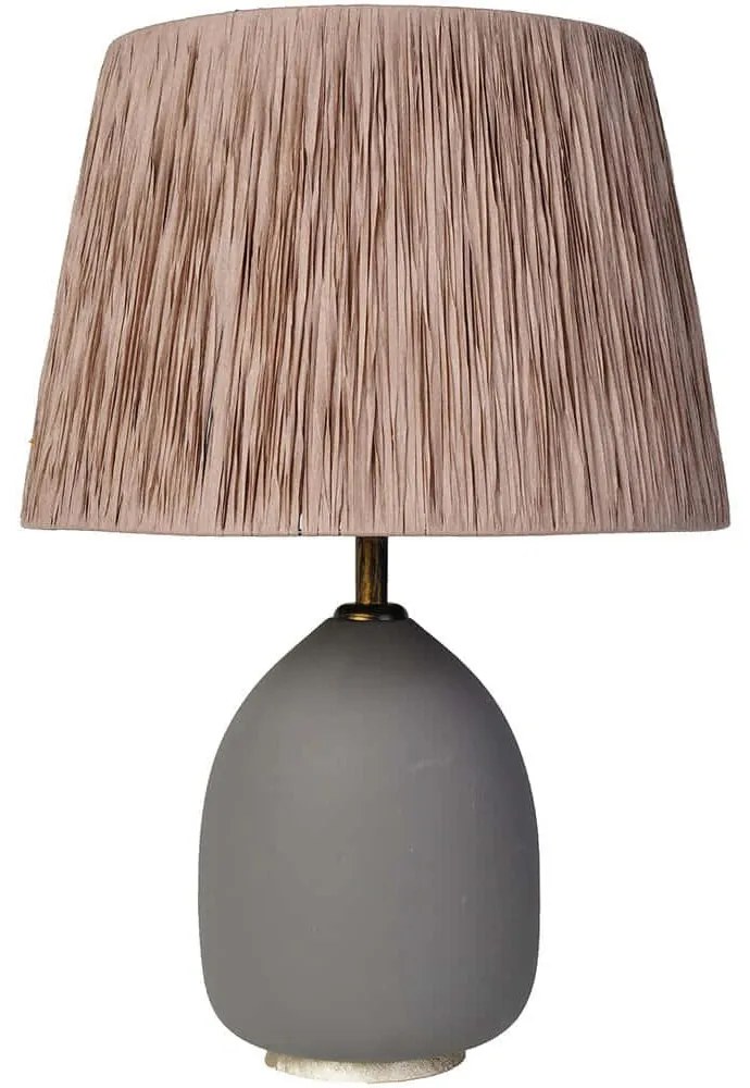 Φωτιστικό Επιτραπέζιο 687HMY2170 40x70cm E27 40W Grey-Mink Opviq