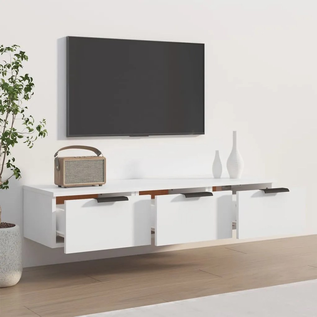 vidaXL Ντουλάπι Τοίχου Λευκό 102 x 30 x 20 εκ. από Επεξεργασμένο Ξύλο
