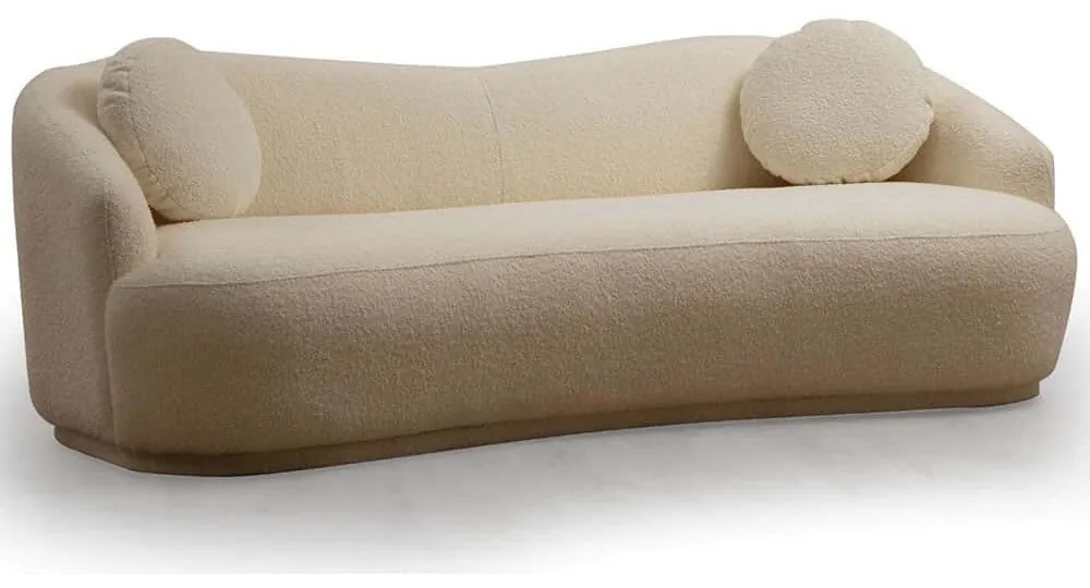 Καναπές Τριθέσιος Ancona 569HLN1135 225x98x76cm Cream