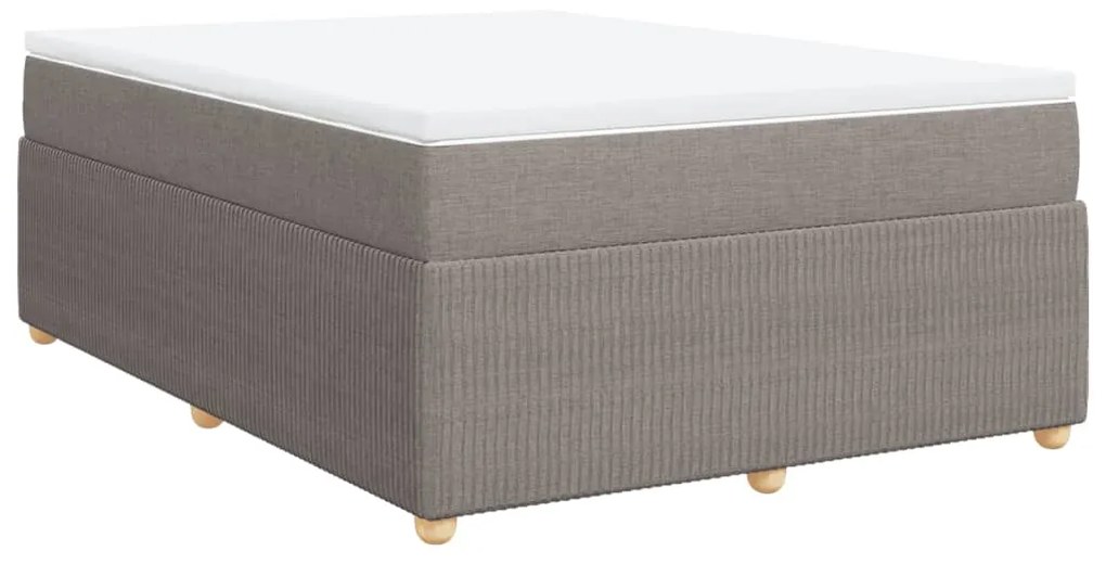 ΚΡΕΒΑΤΙ BOXSPRING ΜΕ ΣΤΡΩΜΑ TAUPE 140X200 ΕΚ. ΥΦΑΣΜΑΤΙΝΟ 3285578