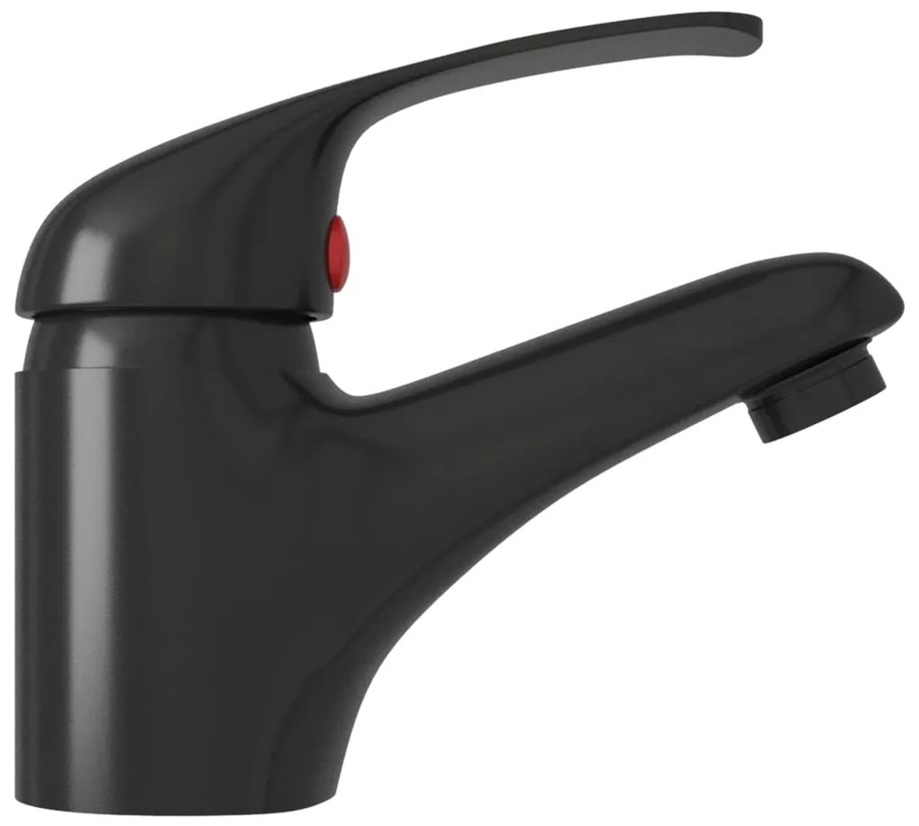 vidaXL Μπαταρία Νιπτήρα Αναμεικτική Μαύρη 13 x 10 εκ.