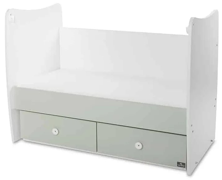 Βρεφικό κρεβάτι  MATRIX  White + Milky Green 10150600040P  Lorelli