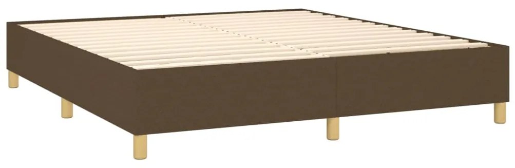 ΚΡΕΒΑΤΙ BOXSPRING ΜΕ ΣΤΡΩΜΑ ΣΚΟΥΡΟ ΚΑΦΕ 180X200 ΕΚ ΥΦΑΣΜΑΤΙΝΟ 3132012