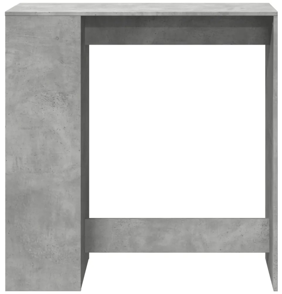 vidaXL Τραπέζι Μπαρ με Ράφια Γκρι Σκυρ. 101x40x103,5 εκ Επεξεργ. Ξύλο