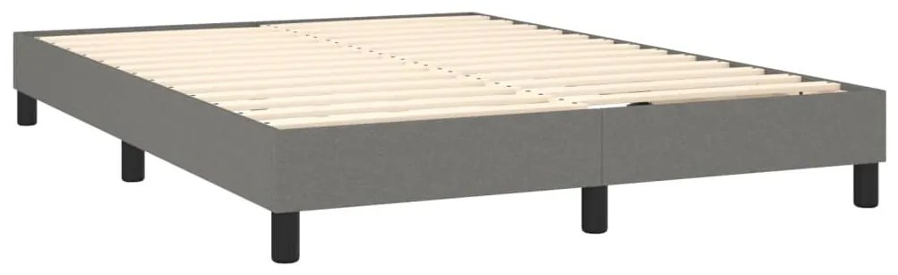 ΚΡΕΒΑΤΙ BOXSPRING ΜΕ ΣΤΡΩΜΑ ΣΚΟΥΡΟ ΓΚΡΙ 140X200 ΕΚ ΥΦΑΣΜΑΤΙΝΟ 3144078