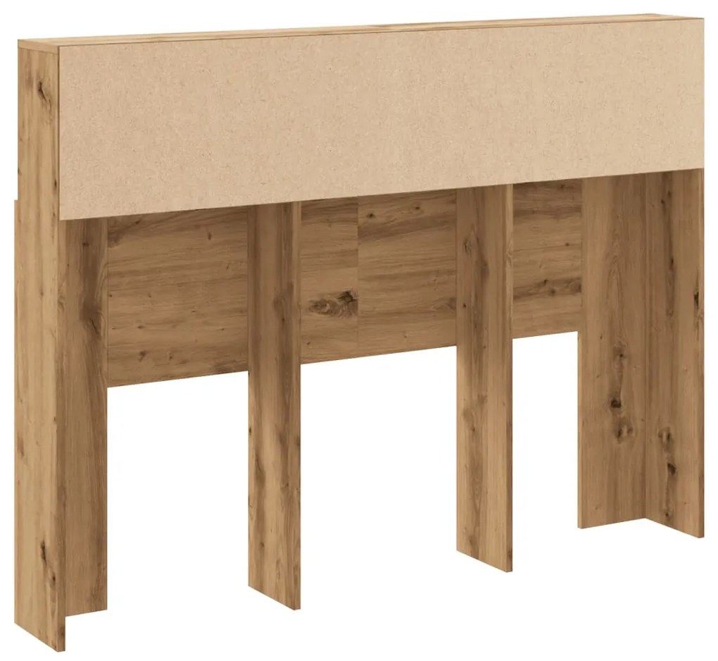 Ντουλάπι κεφαλάρι Δρυς τεχνίτης 140x19x103,5 cm - Καφέ
