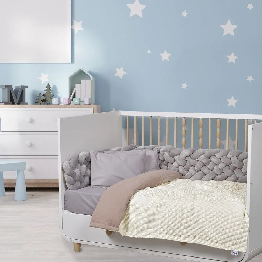 Κουβέρτα Βρεφική 4881 Ivory-Spaghi Das Home Αγκαλιάς 80x110cm 100% Βαμβάκι