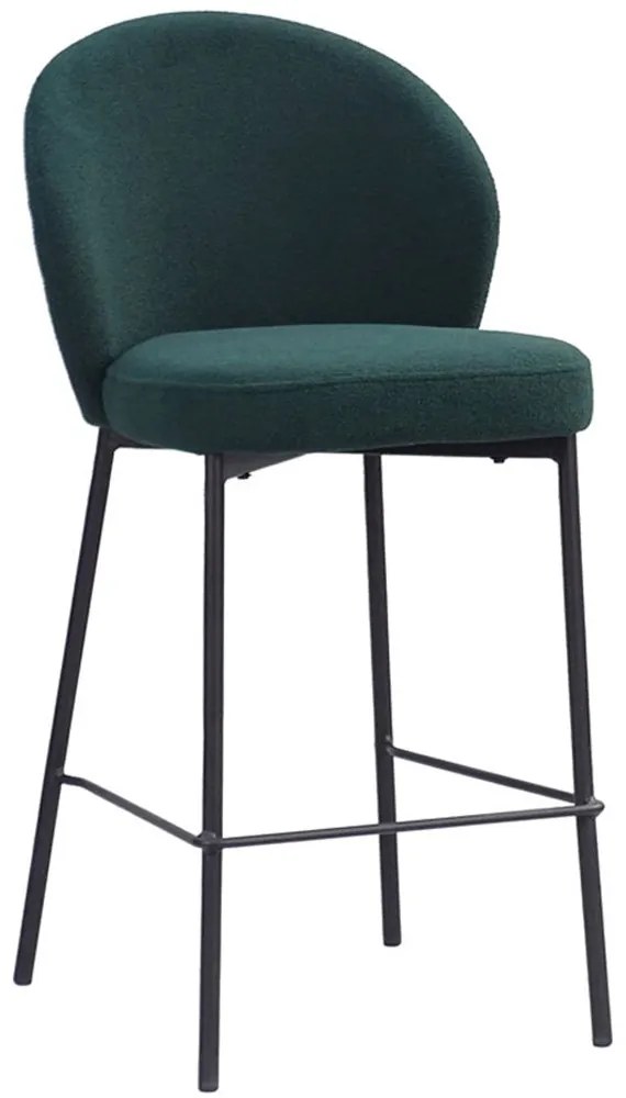 Σκαμπό Bar Lune 26-0060 48x53.5x95.5 Black-Green
