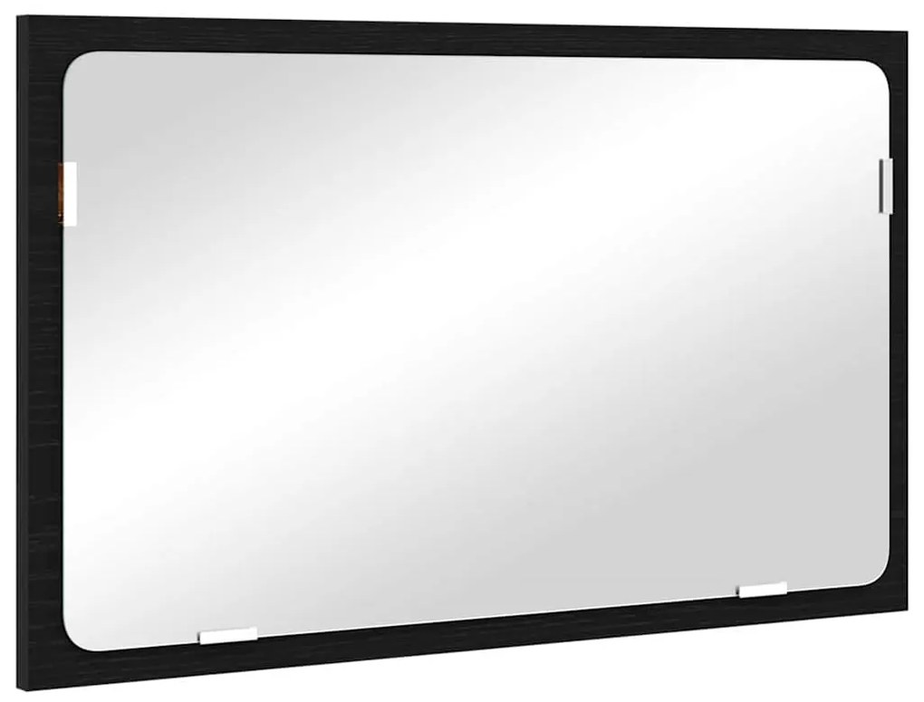 vidaXL Σετ Επίπλων Μπάνιου με συρτάρι 2 pcs Μαύρη Οξυά 57 x 37 x 45 εκ